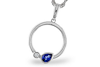 H292-75169: NECKLACE .26 SAPPHIRE .28 TGW