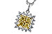 H292-76951: NECK .76 FANCY YELLOW DIAMONDS 1.09 TW