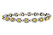 H292-76960: BRACELET 4.37 FANCY YELLOW DIAS 7.12 TW (7")