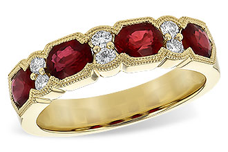 K208-20614: LDS WED RG 1.66 RUBY 1.84 TGW (5x4MM RUBY)