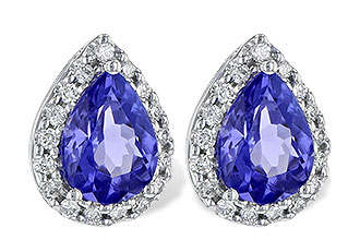 K208-24260: EARR 1.15 TW TANZANITE 1.32 TGW