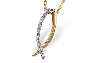 K292-80569: NECKLACE .25 TW