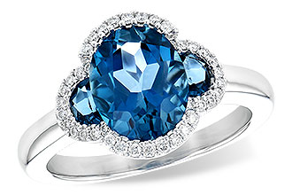 L208-24241: LDS RG 3.04 TW LONDON BLUE TOPAZ 3.20 TGW