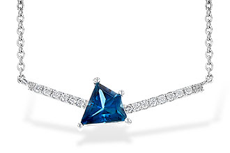 L208-25105: NECK .87 LONDON BLUE TOPAZ .95 TGW