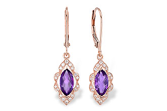 L290-99641: EARR .92 TW AMETHYST 1.07 TGW