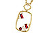 L292-78769: NECKLACE .33 TW RUBY .44 TGW