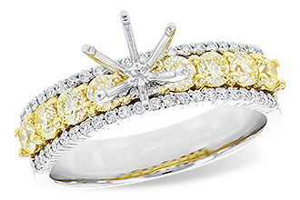 M290-99641: LDS SEMI DIA RG .72 TW YELLOW DIAS .92 TW
