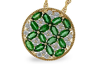 M292-75178: NECK 1.02 EMERALD TW 1.32 TGW