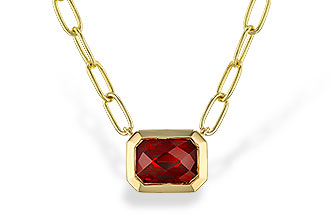 M292-78796: NECKLACE 1.45 GARNET (18")